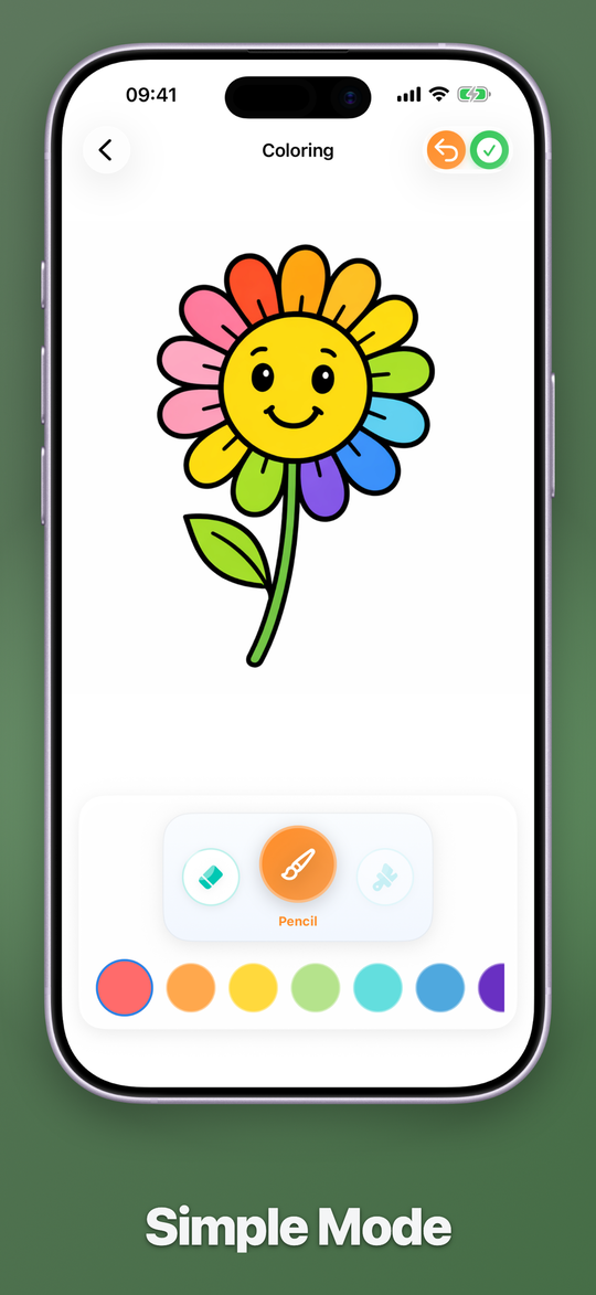 Ausmalhelden Zeichenansicht