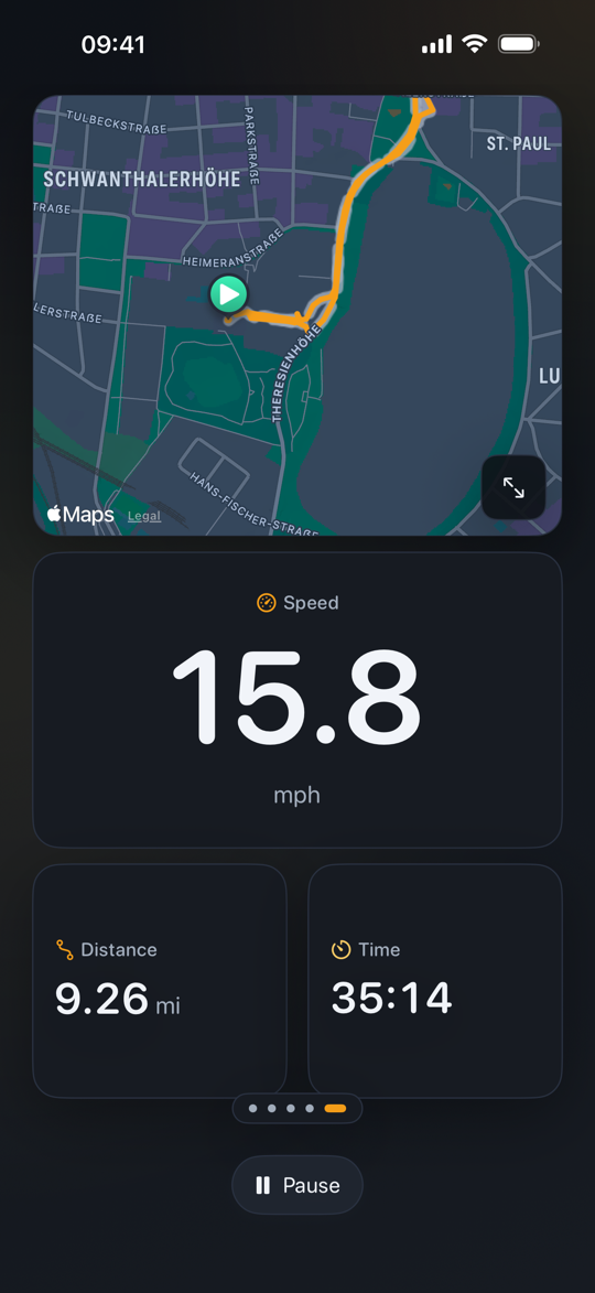 Cyclr map view